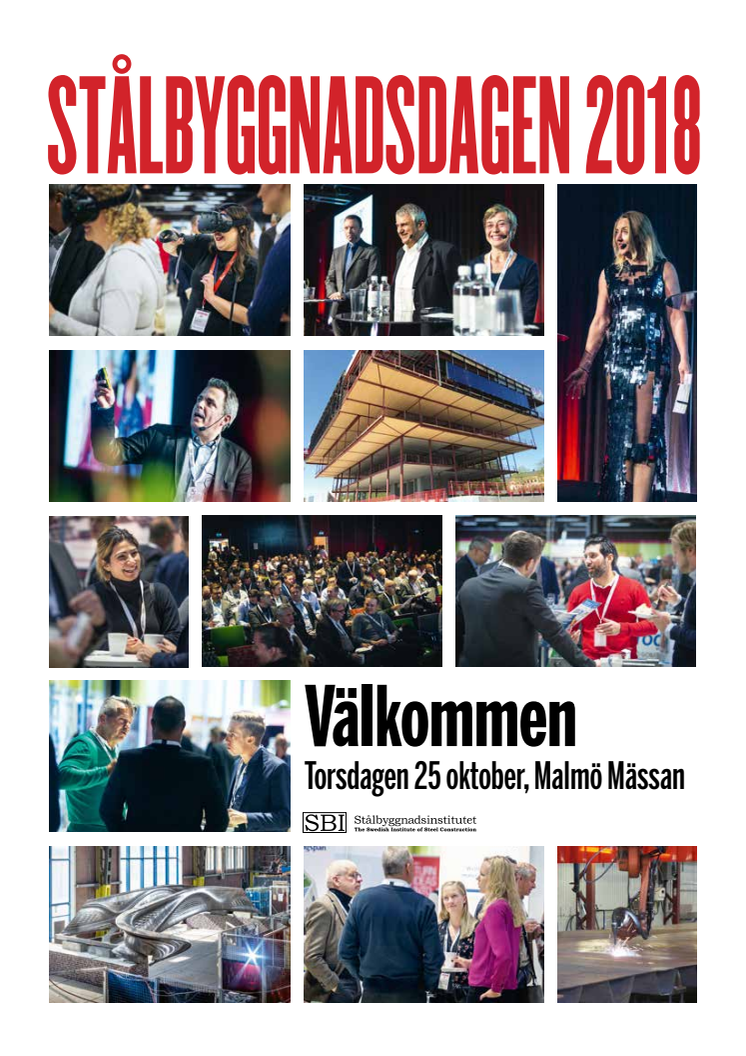 Programmet för Stålbyggnadsdagen 2018 är klart!