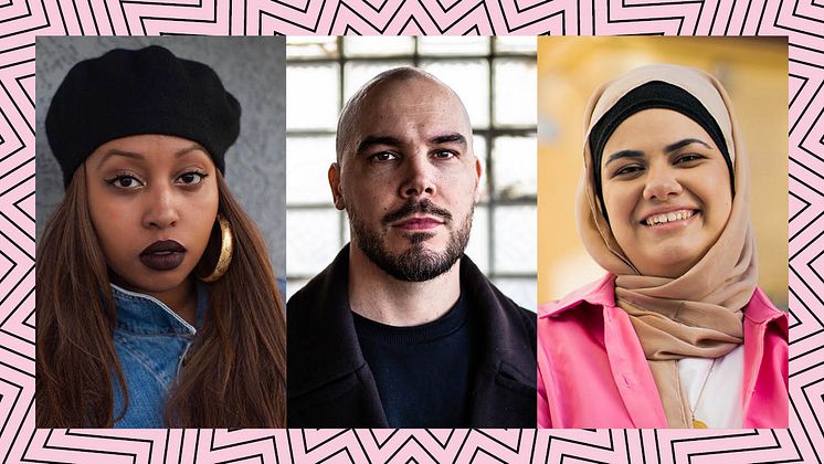 Warsan Shire, Nicolas Lunabba och Nora Khalil till Angereds bokmässa