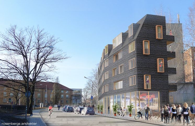 Förslag studentbostäder, KTH, Stockholm: Skanska och Rosenbergs