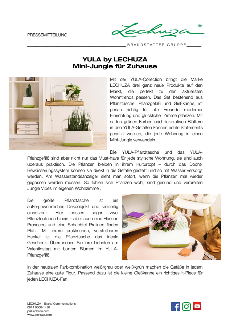 YULA by LECHUZA - Mini-Jungle für Zuhause