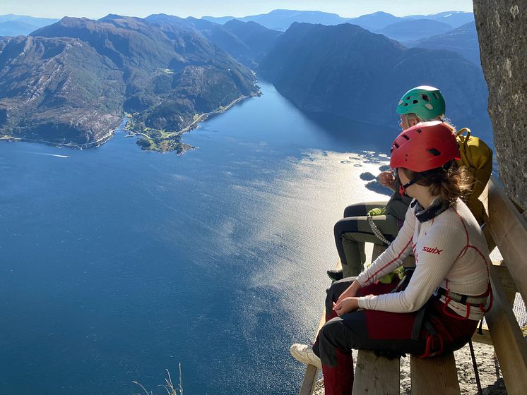 Hornelen Via Ferrata opening