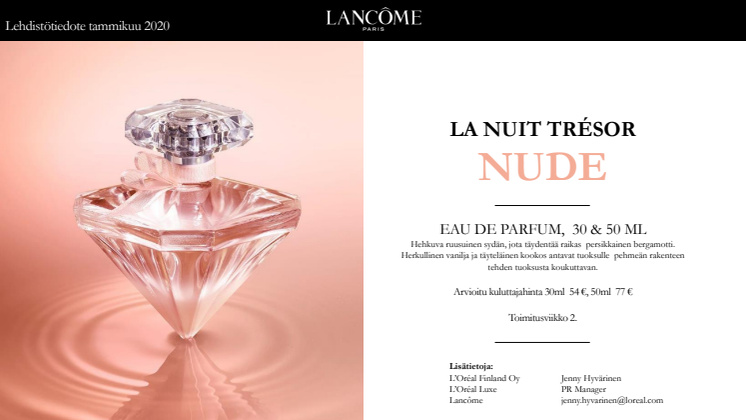 Pehmeän koukuttava — Lancôme La Nuit Trésor NUDE Eau de Toilette