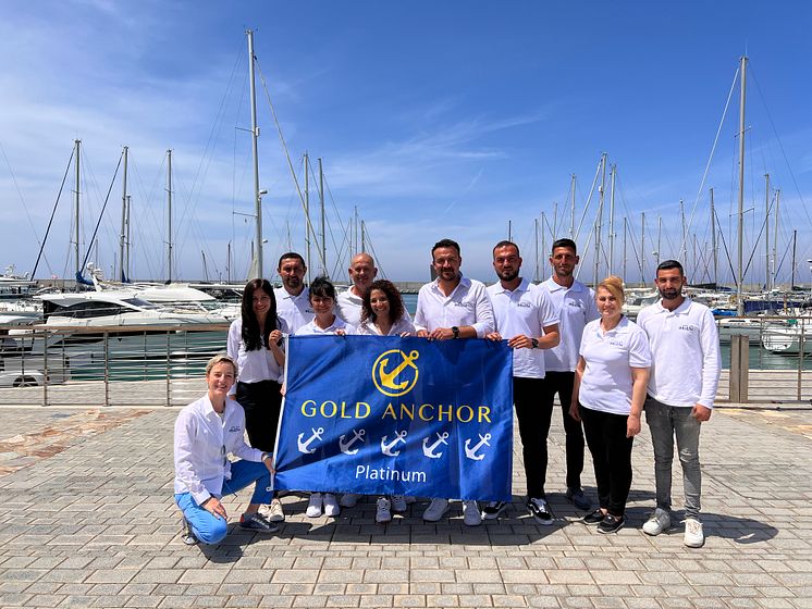 Karpaz Gate Marina Platinum Gold Anchor Award Team 