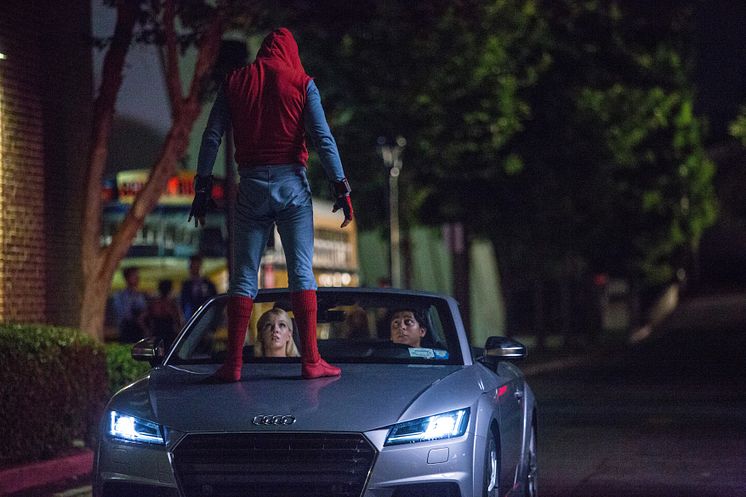 Spider-Man ‘Peter Parker’ kører en Audi TTS Roaders i den nye Marvel blockbuster ‘Spider-Man Homecoming’