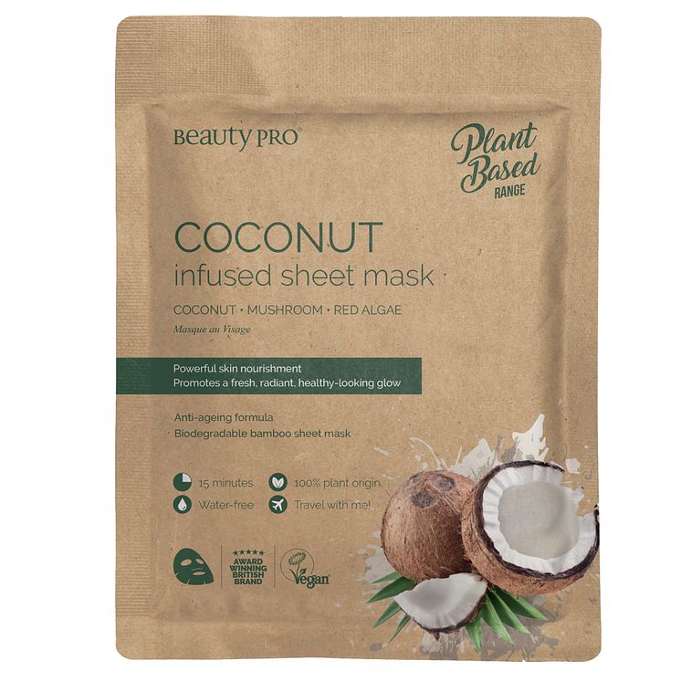 BeautyPro COCONUT Infused sheet mask