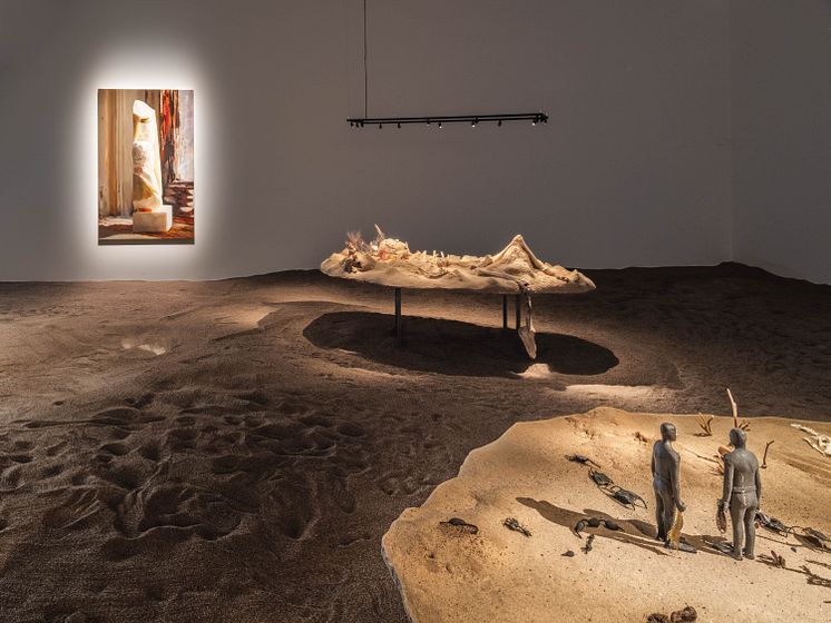 Sara-Vide Ericson och Tilda Lovell, installationsvy Bonniers Konsthall, 2023
