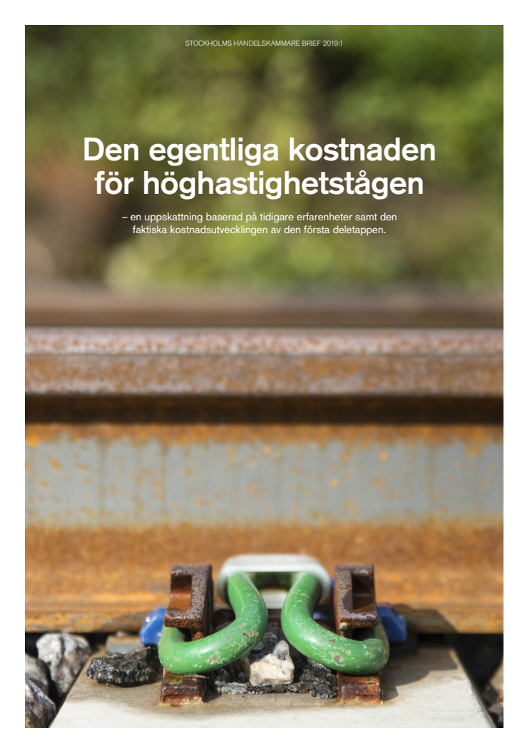 Den egentliga kostnaden för höghastighetstågen