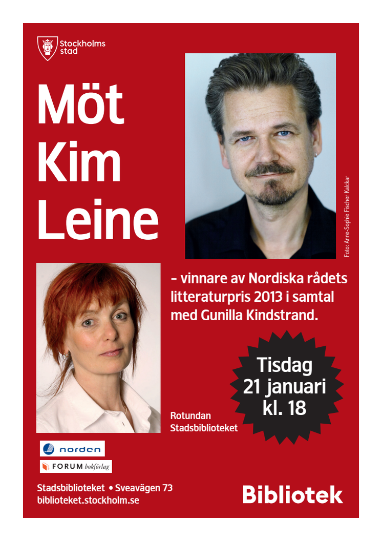 Möt Kim Leine - Nordiska rådets litteraturpristagare