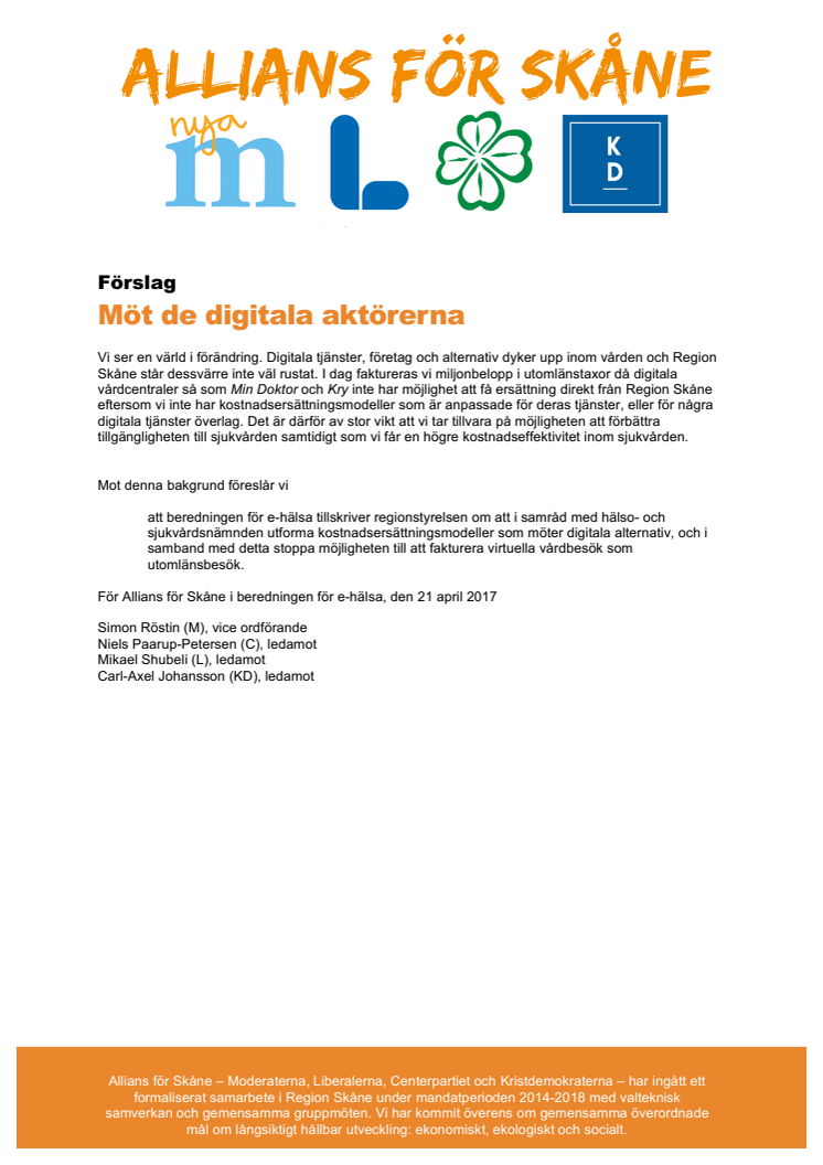 Förslag digitala vårdbesök