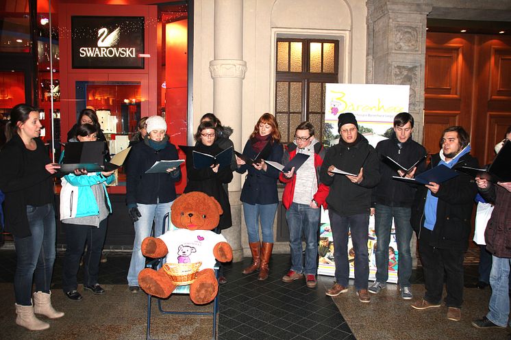 Der Bärenherz-Weihnachtsstand: Eine gelungene Veranstaltung in der Mädler-Passage