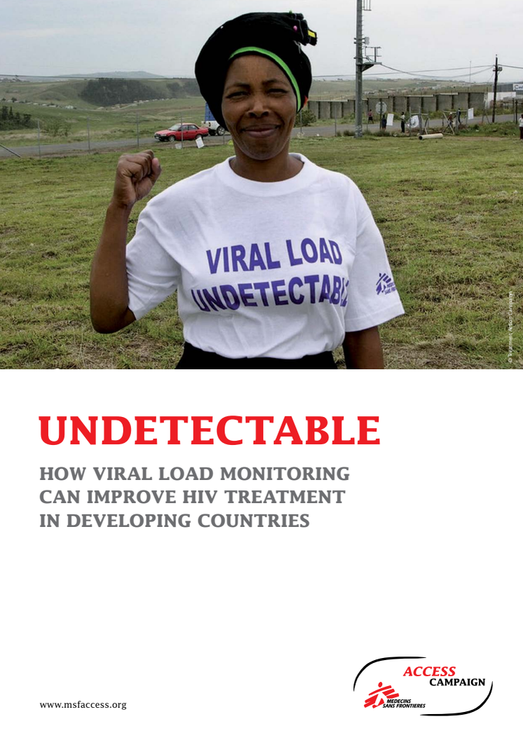 MSF report on the development needs in HIV viral load monitoring access