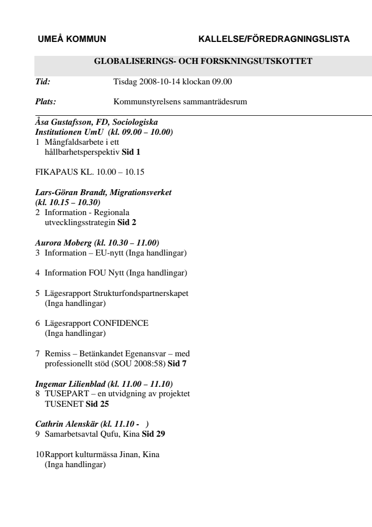 INBJUDAN TILL PRESSKONFERENS