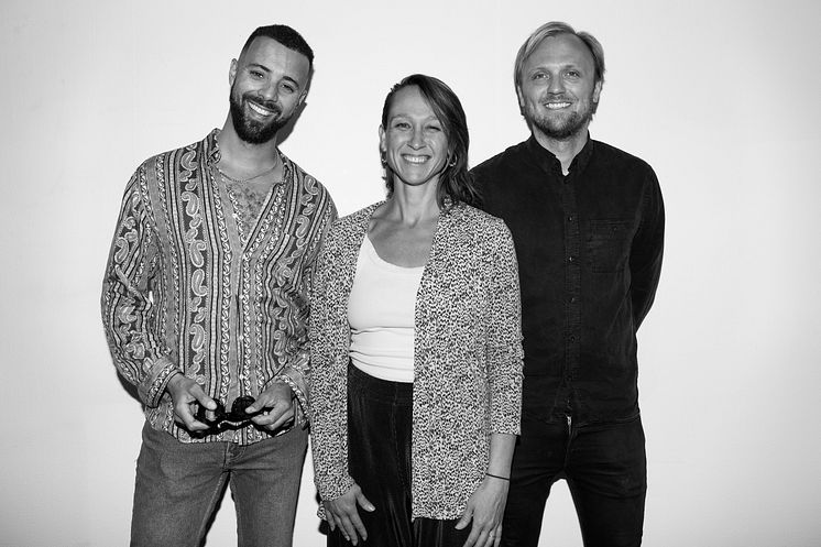 Arrangörerna Alexander Salzberger, Frieda Wentworth och Erik Ohlsson