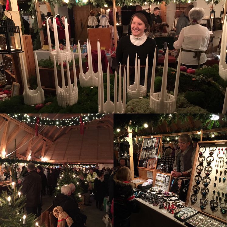 Bilder från julmarknaden i Sölvesborg