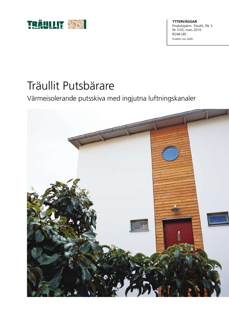 Träullit Putsbärare