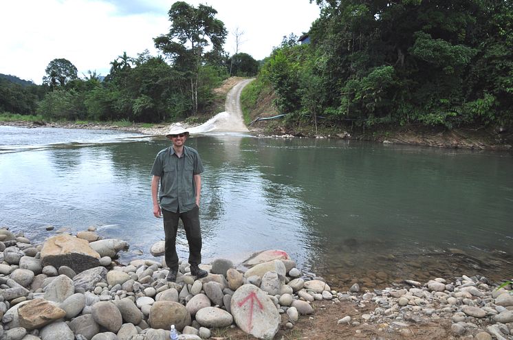 Geir Helge på feltarbeid i Sabah, Malaysia