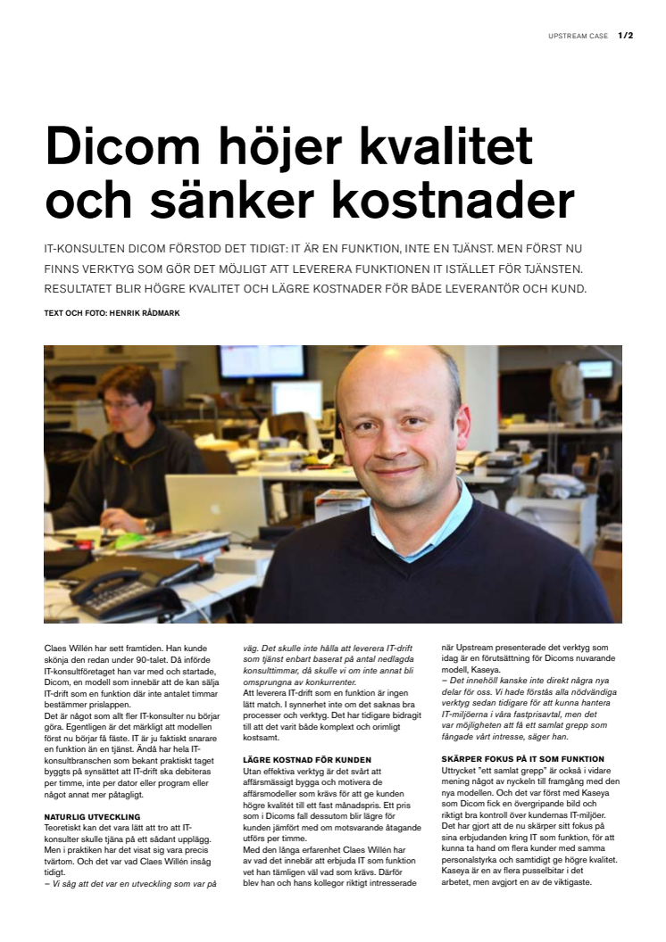 Dicom höjer kvalitet och sänker kostnader
