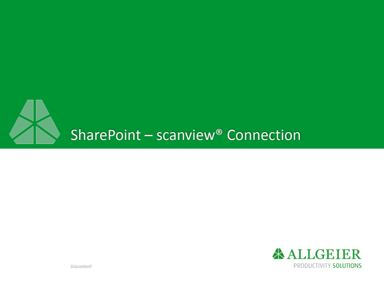 Produktpräsentation SharePoint scanview Connection