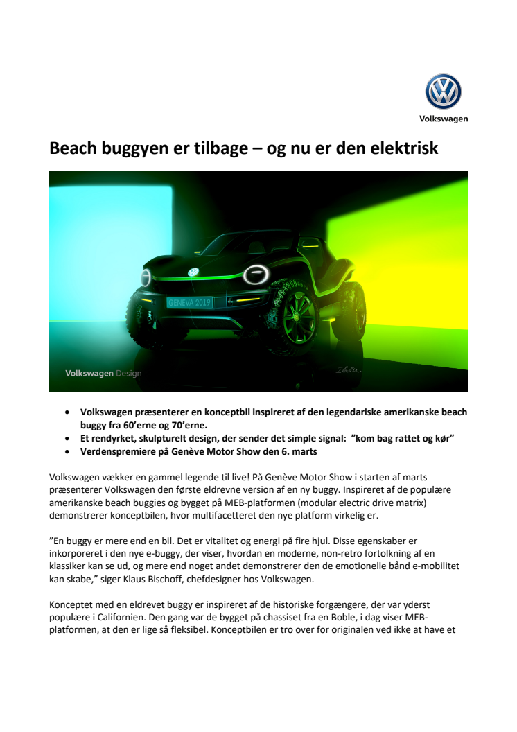 Beach buggyen er tilbage – og nu er den elektrisk