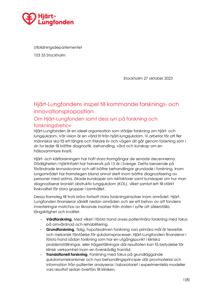 Inspel till forsknings- och innovationspropositionen från Hjärt-Lungfonden.pdf