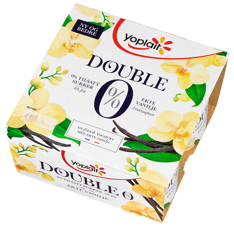 Yoplait Double 0% Vanilje