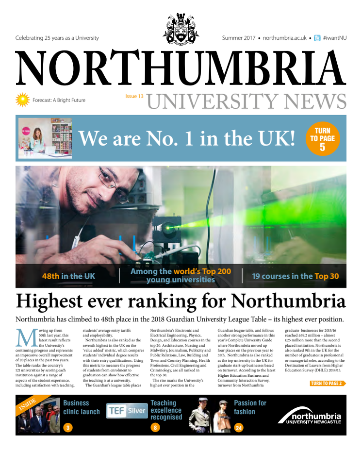 Northumbria University News Issue 13