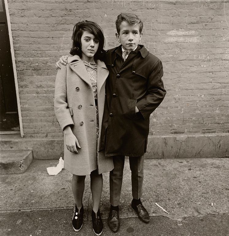 Teenage Couple on Hudson Street, N.Y.C., 1963