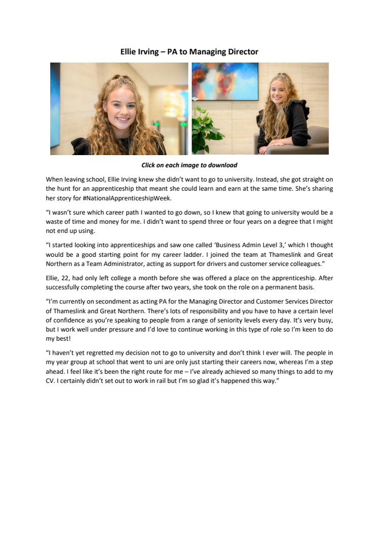 Ellie Irving - case study (NAW 2022)