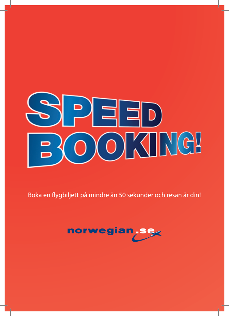 Norwegian Speed booking