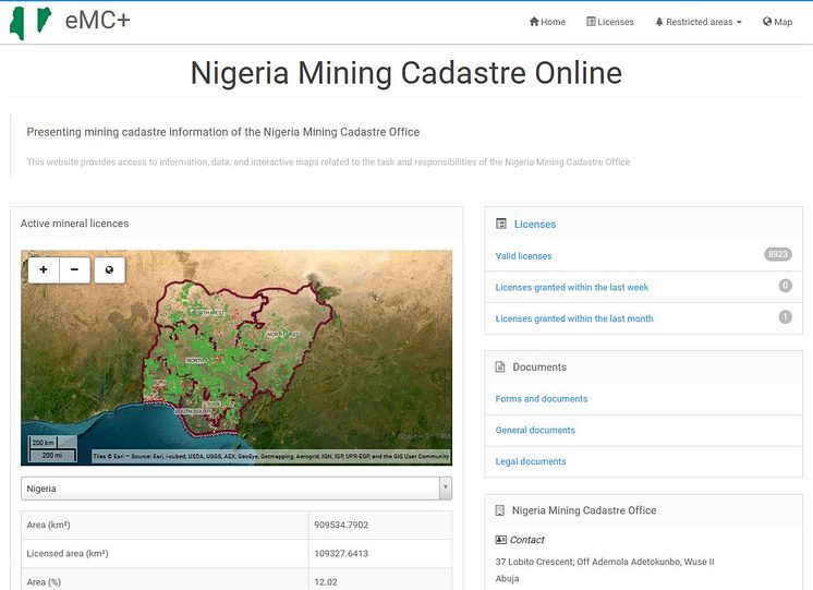 GAF eMC+NigeriaMiningCadastre_2022