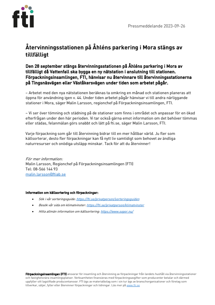 230926 Återvinningsstationen på Åhléns parkering i Mora stängs av tillfälligt.pdf