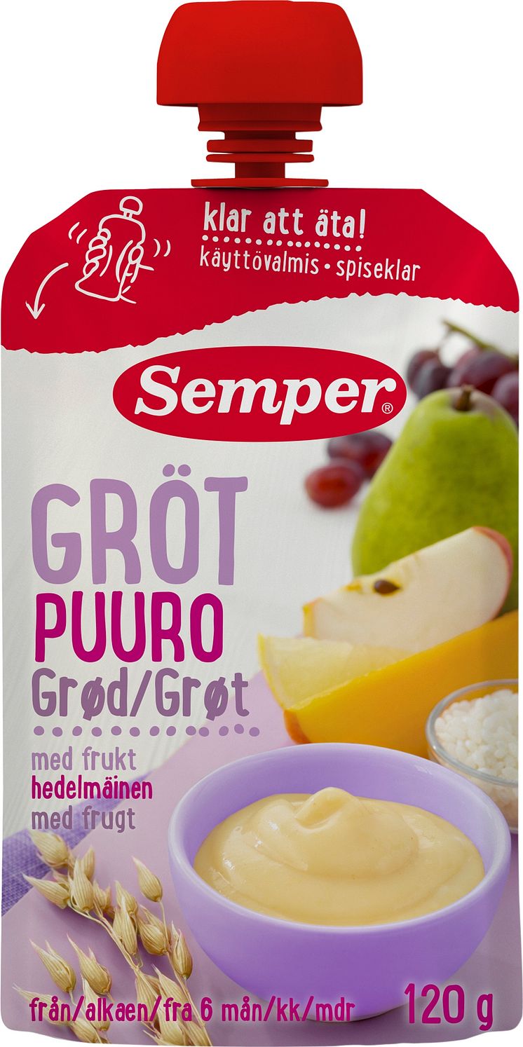 Gröt med frukt