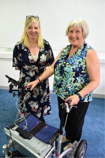 Lynne Coventry with volunteer Pauline 350