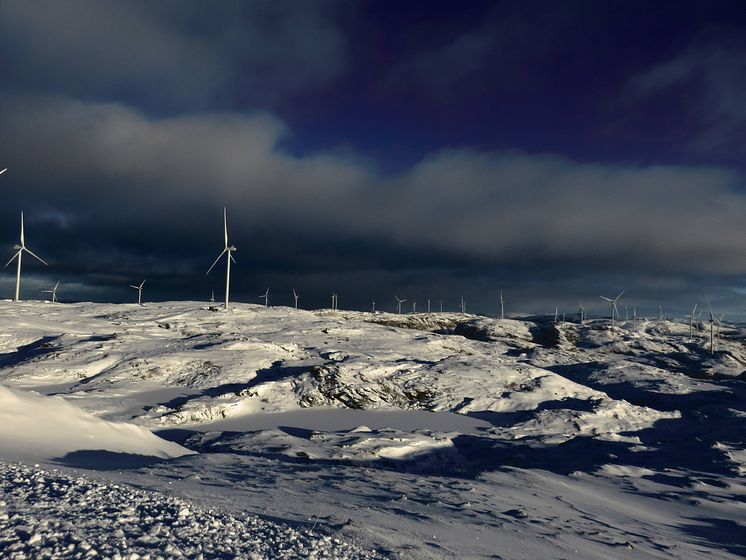 Storheia vindpark, januar 2020