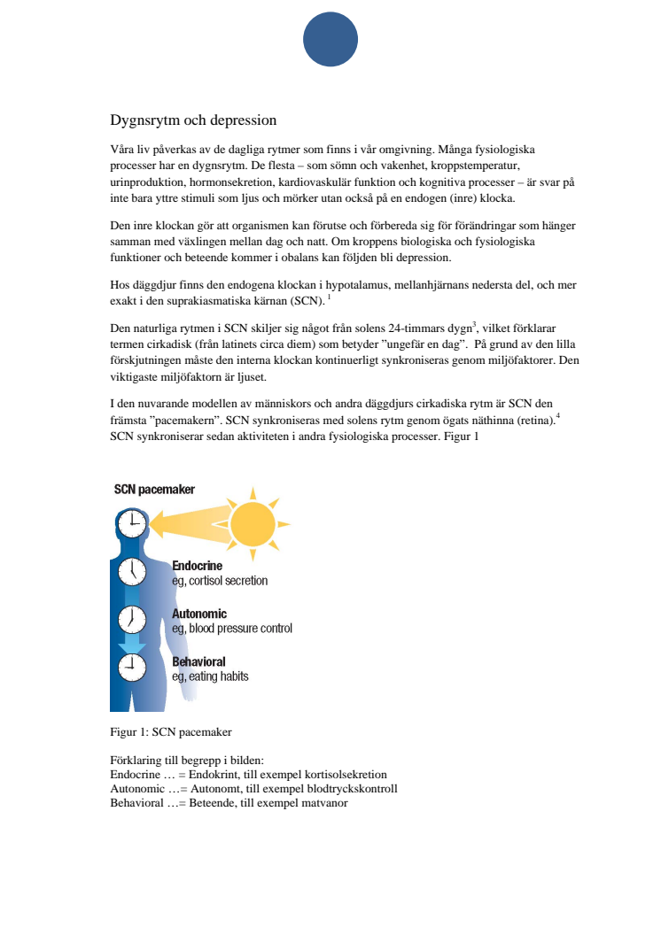 Fakta om dygnsrytm och depression