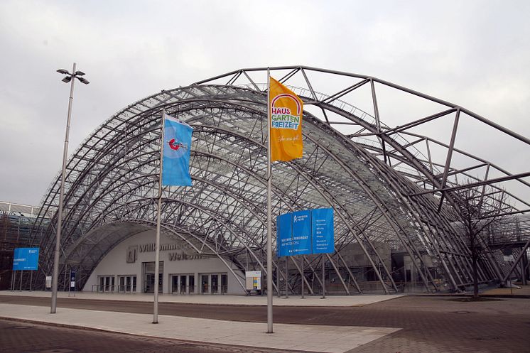 Leipziger Messe - Eingang zur Glashalle