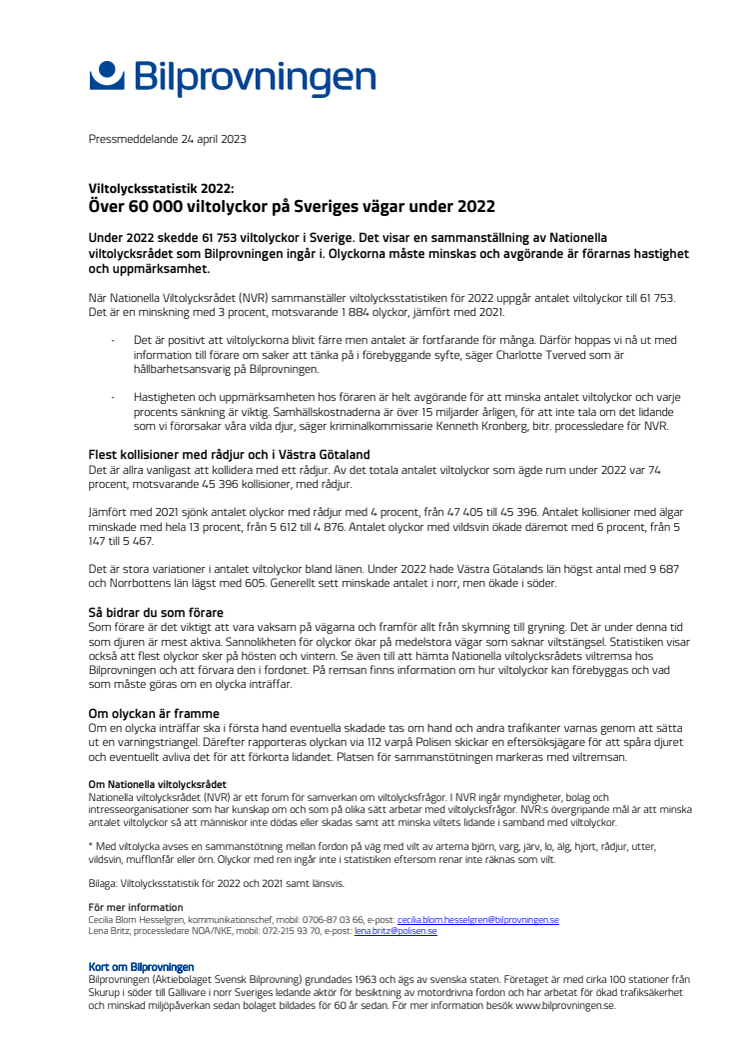 Pressinfo_Bilprovningen_NVR_viltolycksstatistik 2022.pdf