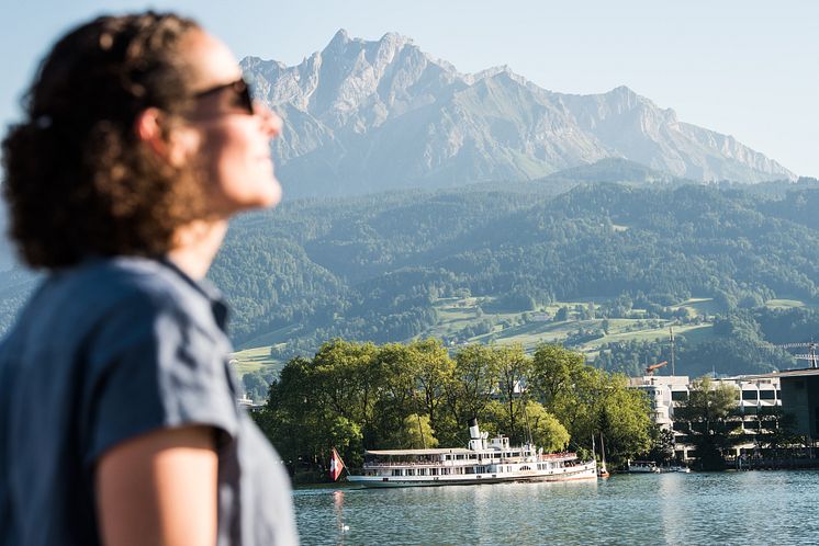 Franziska Bründler mit Pilatus 