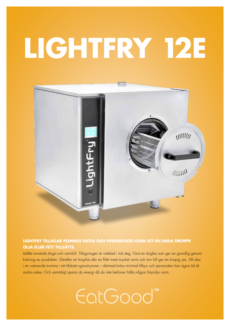 LightFry 12E Produktblad (Svenska)