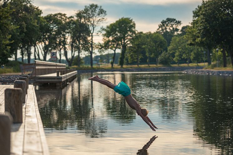 Bada i Göta kanal