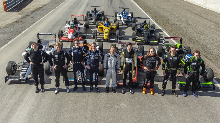 Gruppbild Formula STCC 2016. Foto: Daniel Ahlgren/STCC
