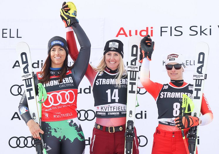 podium_SuperG_Kvitfjell_2023