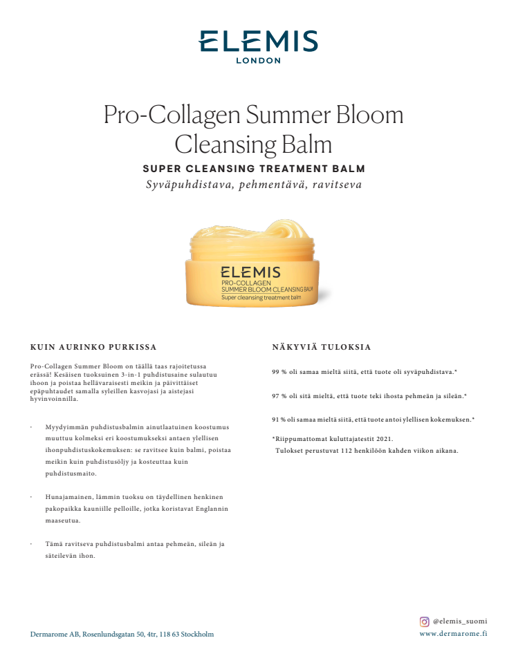 ELEMIS Pro-Collagen Cleansing Balm Summer Bloom Press Release_FI 2023.pdf