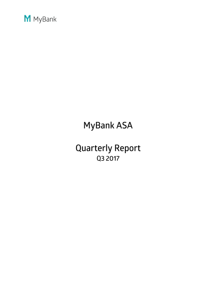 MyBank Q3 2017 report