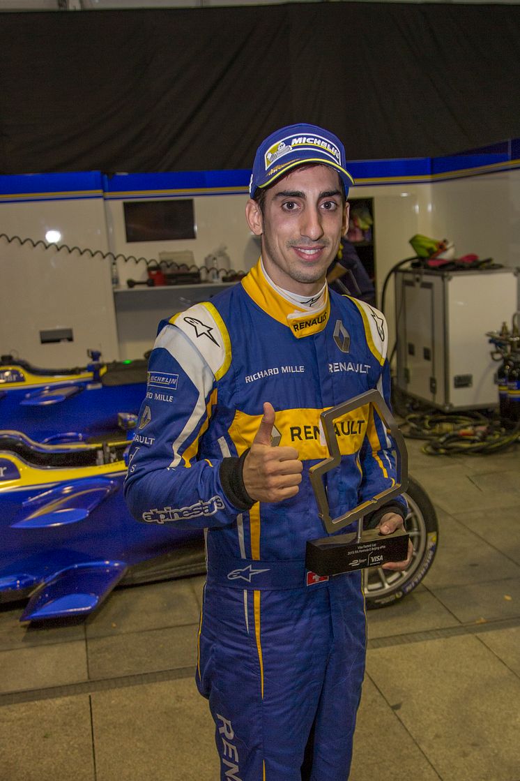 Visa Fastest Lap Winner Sebastien Buemi