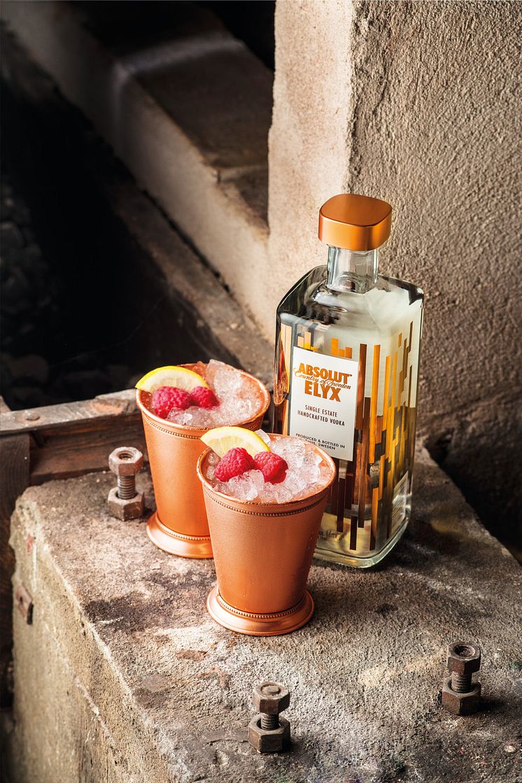 Absolut Elyx Copper Cup serve