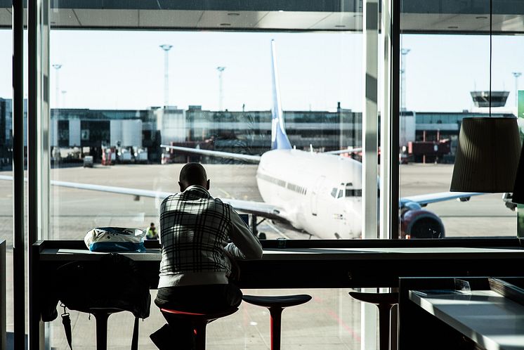 Passenger at Stockholm Arlanda Airport