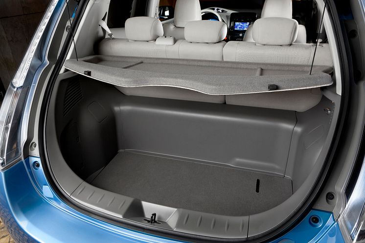 Nissan Leaf bagasjeplass