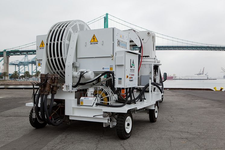 Cavotec AMP Mobile unit at the Port of Los Angeles 