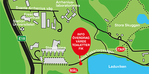 Start- och målområde för TjurRuset 2015